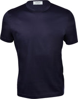 GRAN SASSO t-shirt basic in filo di scozia Blu