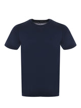 DONDUP t-shirt con logo sul petto Blu