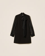 TWINSET ACTITUDE abito corto con fusciacca Nero