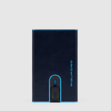 PIQUADRO portacarte sottile Blu