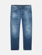 DONDUP jeans brighton con scoloriture Blu