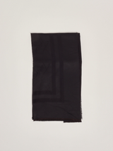 TWINSET sciarpa in viscosa con logo Nero