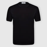 GRAN SASSO t-shirt basic in filo di scozia Nero