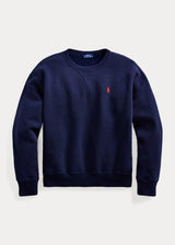 RALPH LAUREN POLO Felpa con logo in contrasto Blu