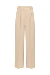MALI'PARMI pantalone con doppia pince Beige