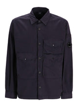 CP COMPANY camicia con tasconi Blu