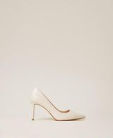 TWINSET dècollettè alte in pelle Bianco