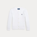 RALPH LAUREN POLO cardigan in cotone Bianco