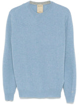 WOOLRICH maglione girocollo in pura lana Azzurro