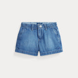 RALPH LAUREN POLO shorts in denim di cotone Blu