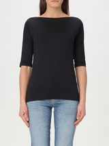 DONDUP t-shirt scollo a barca Nero