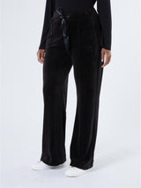 MARINA SPORT pantalone in velluto jersey Nero