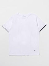 MANUEL RITZ KIDS t-shirt con contrasti Bianco