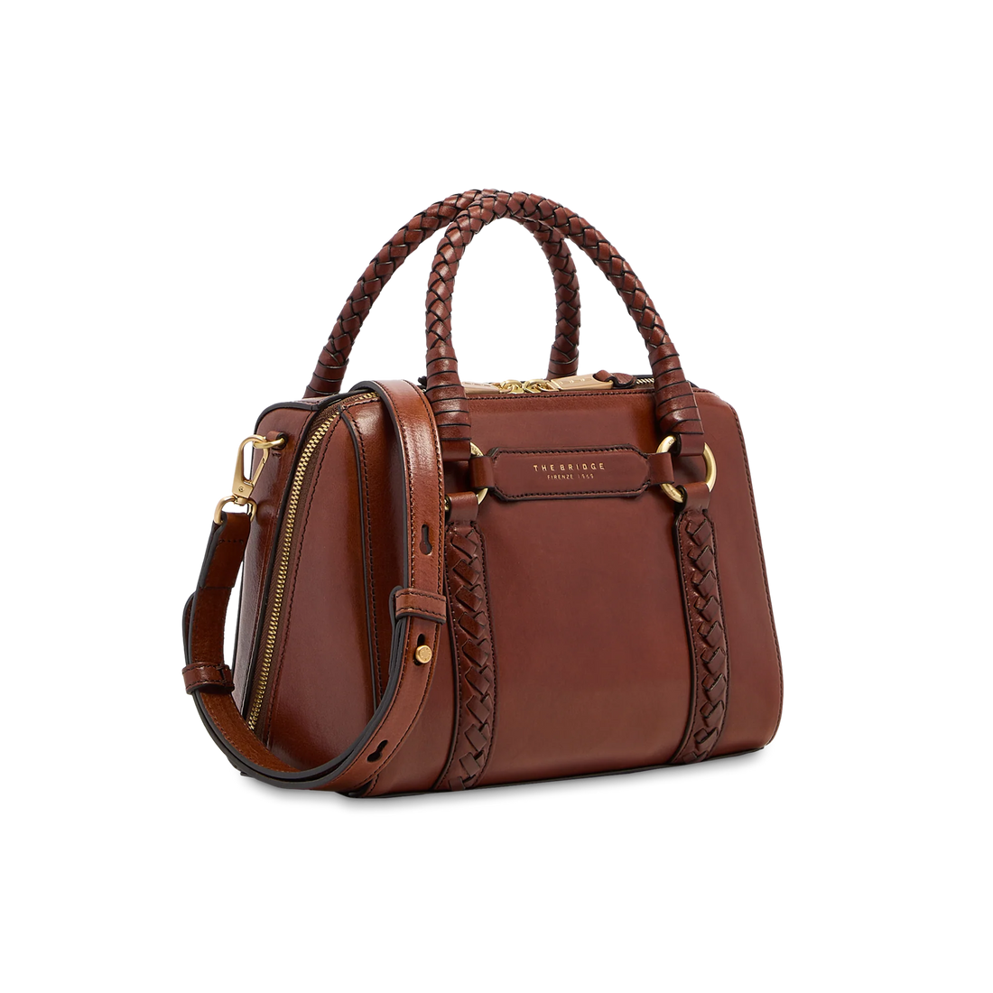 Borsa a mano in pelle con tracolla