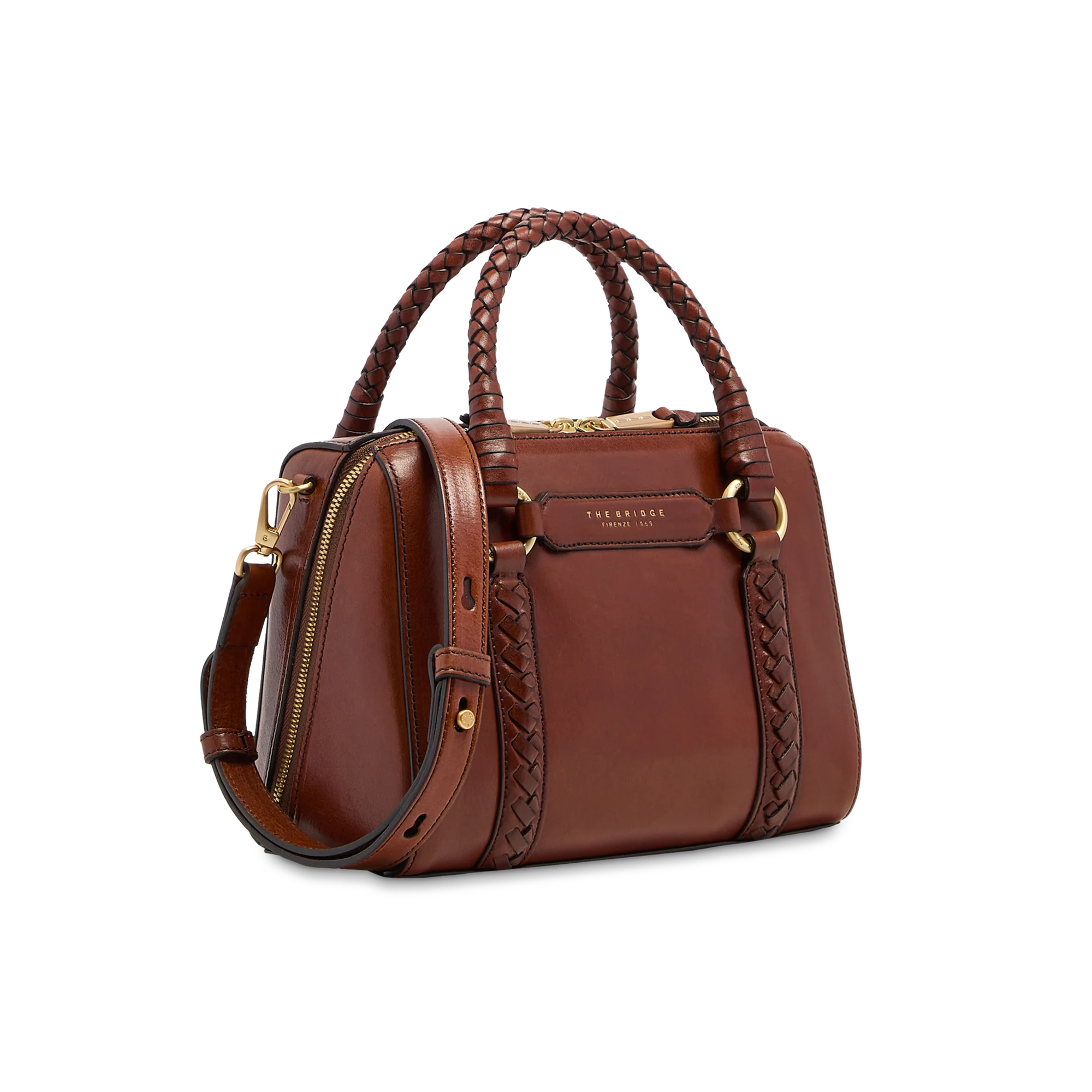 Borsa a mano in pelle con tracolla