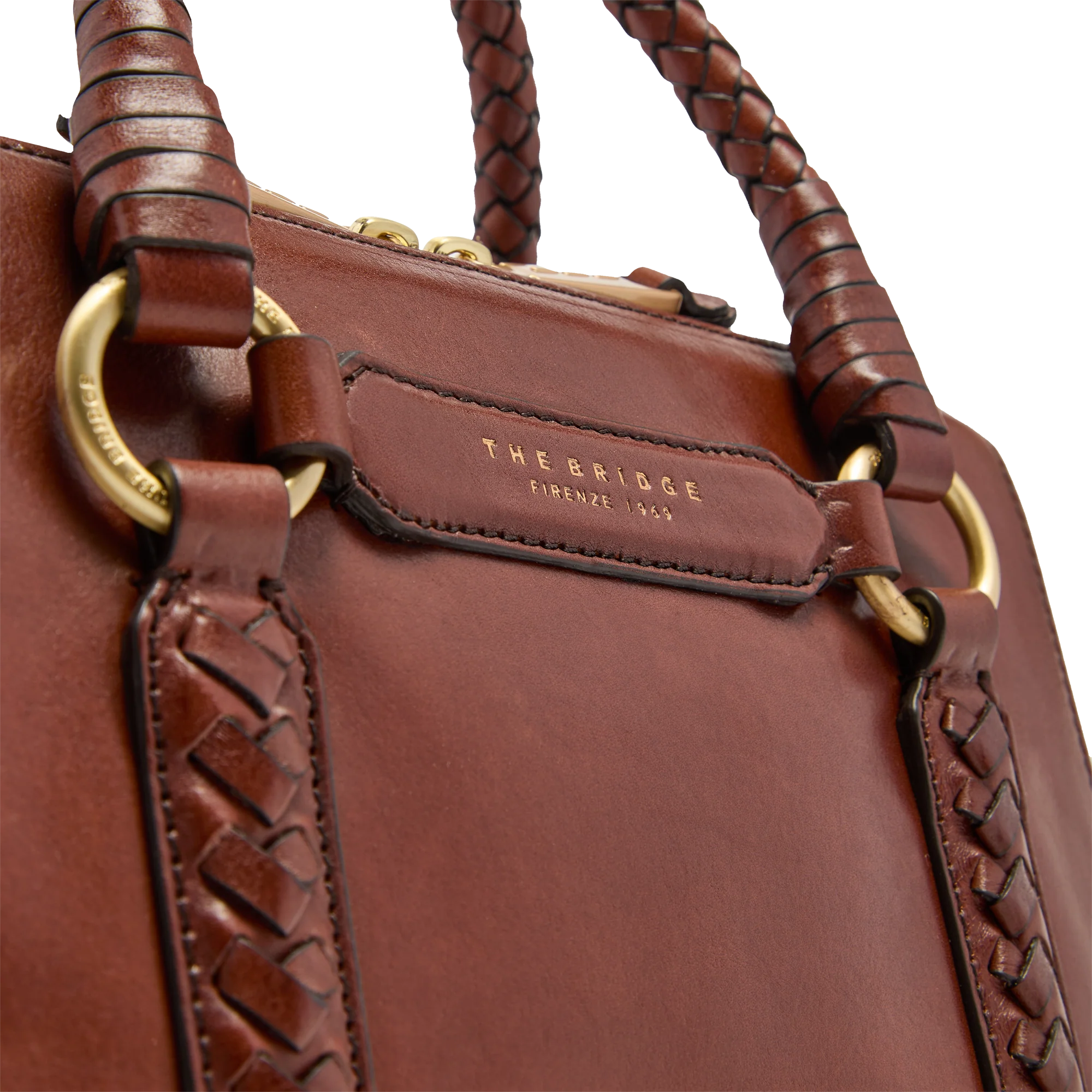 Borsa a mano in pelle con tracolla