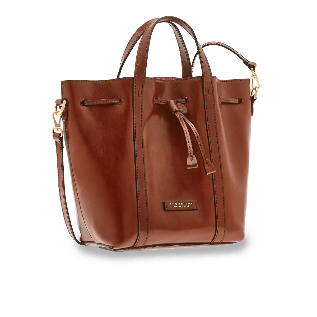 borsa a secchiello in pelle