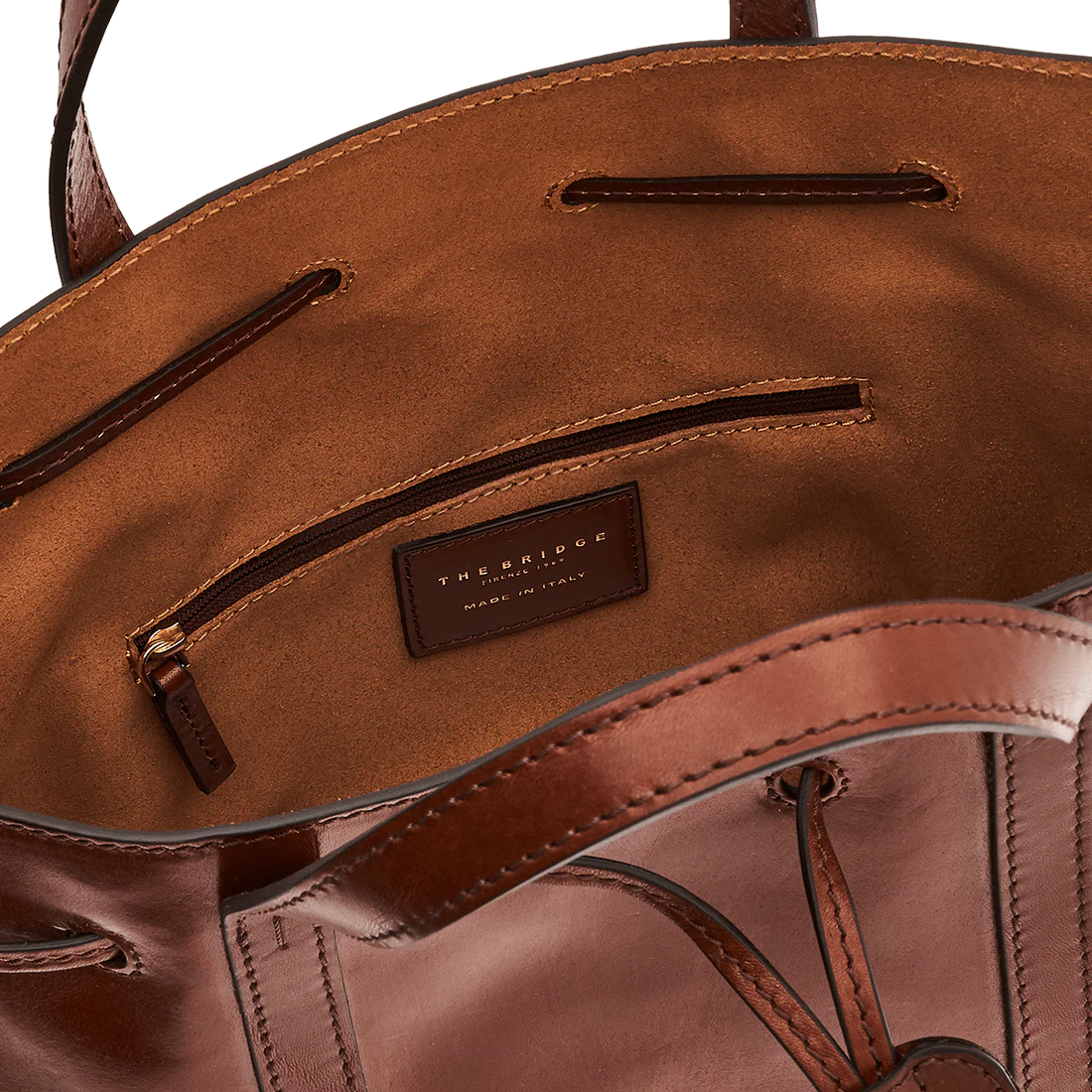 borsa a secchiello in pelle