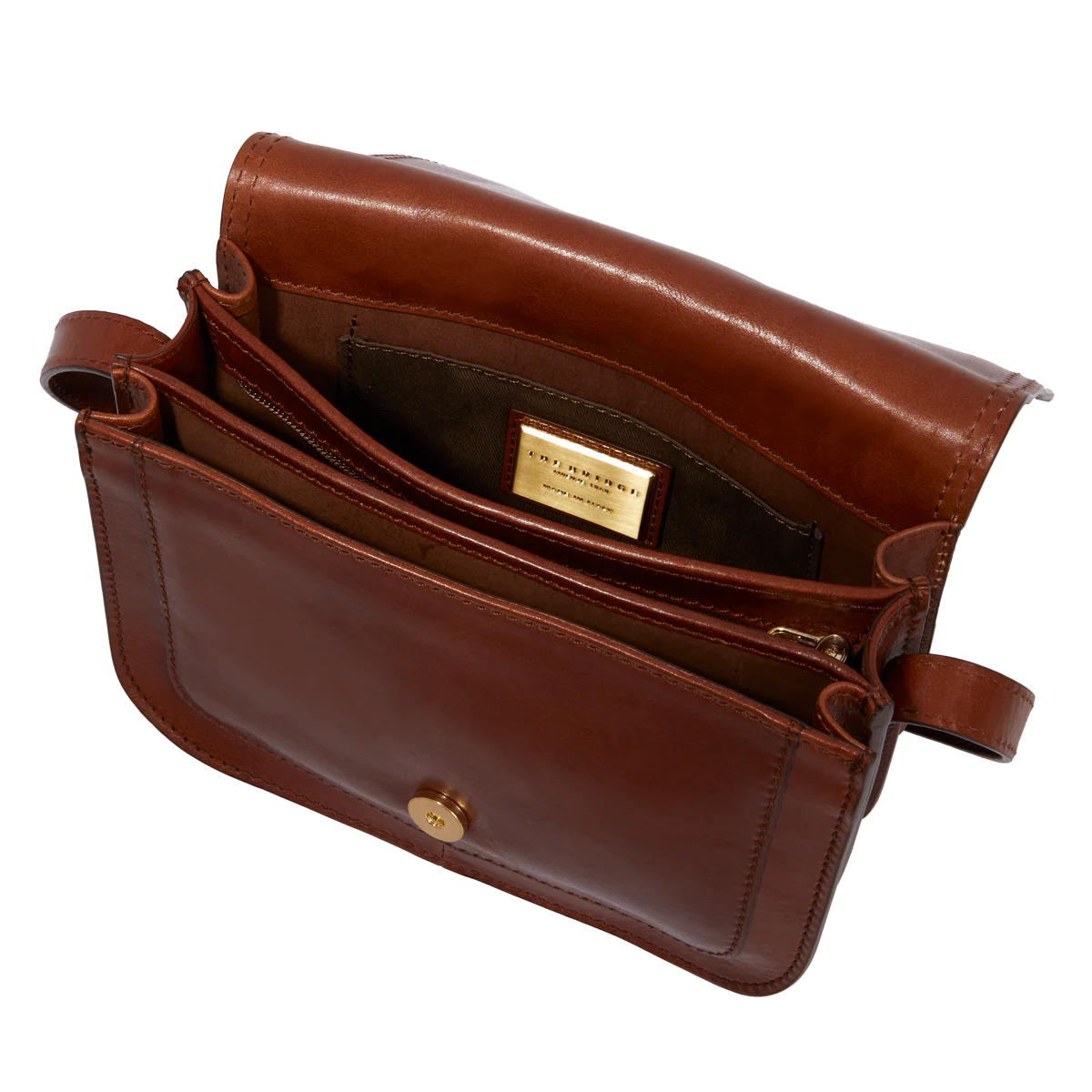 borsa a scomparti in pelle