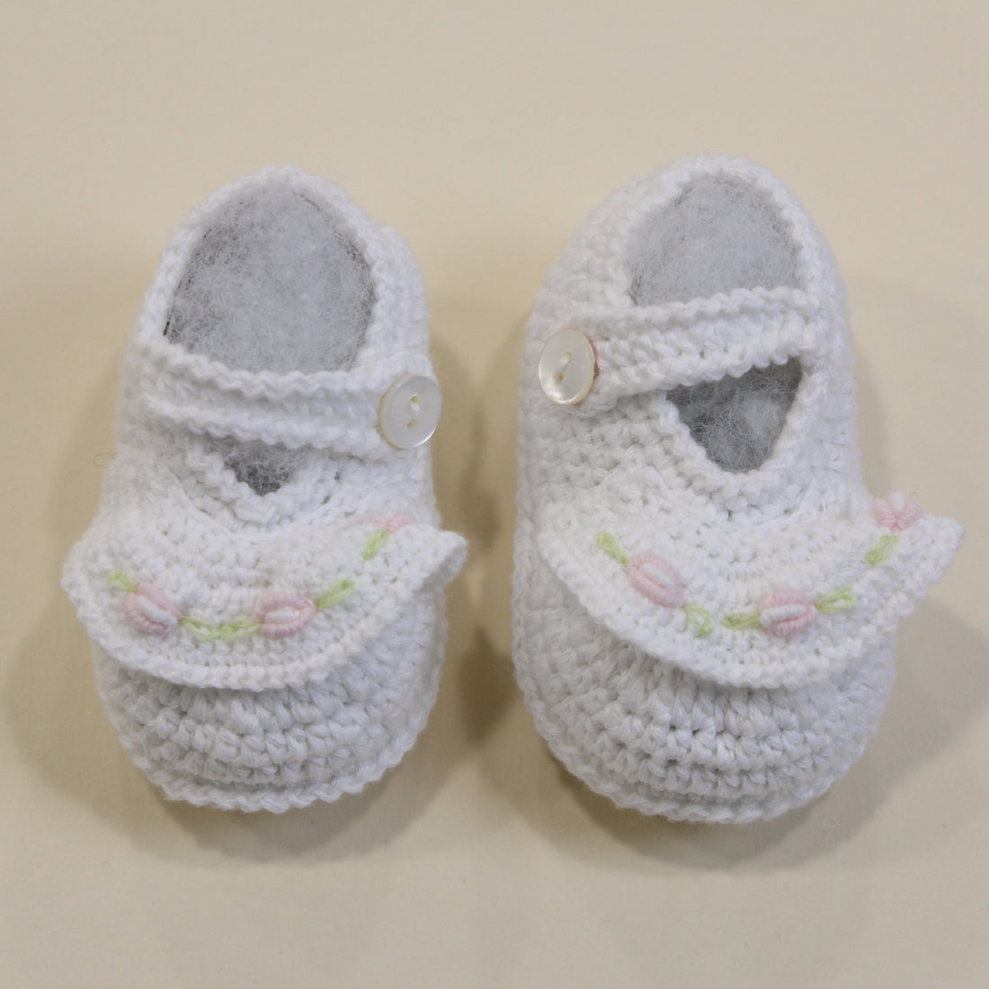 SCARPINA cotone NEONATO BIANCA ORNELLA SCARPIN UNI PICCOLA GIUGGIOLA 