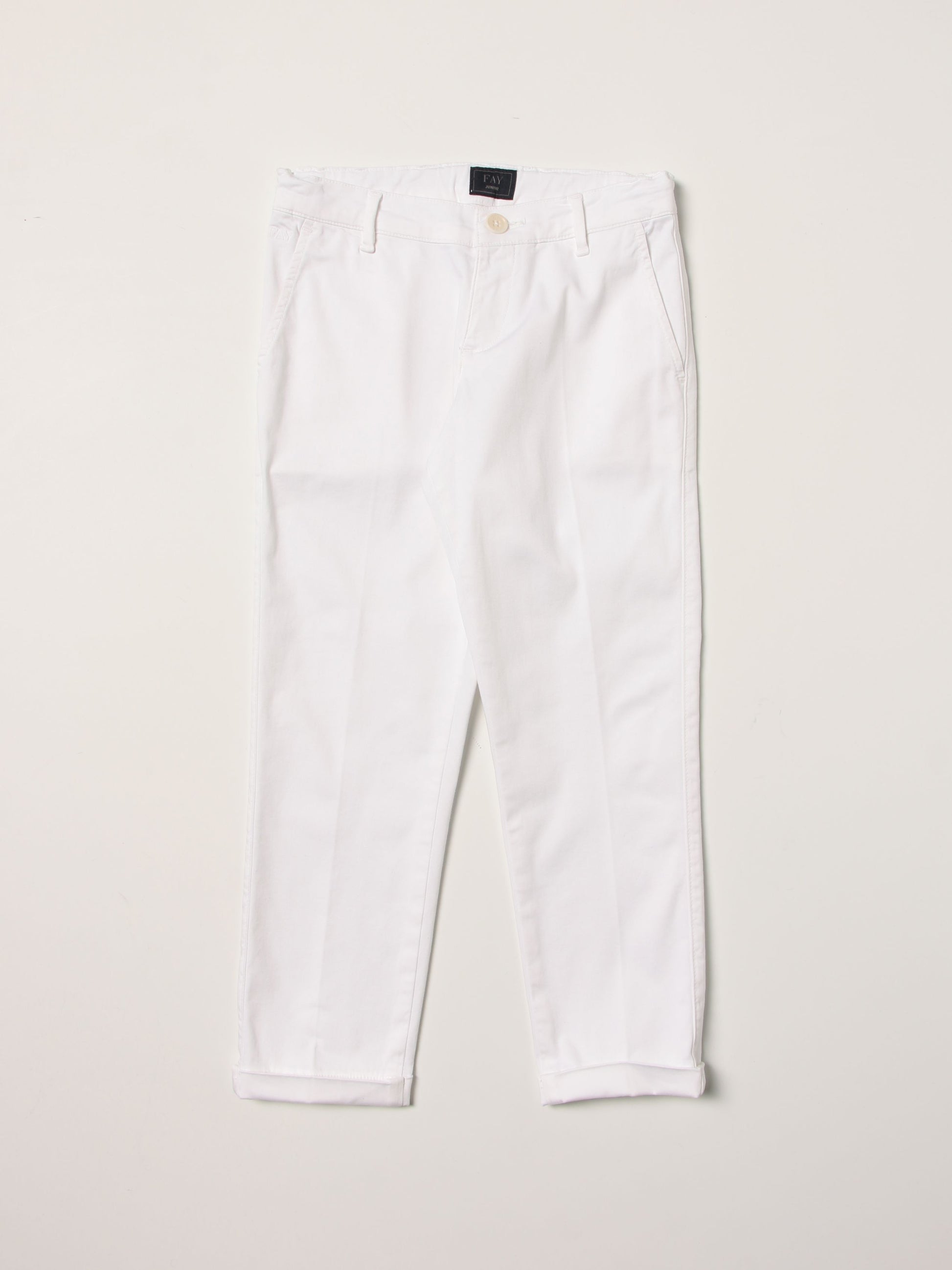 Pantalone in cotone bambino 5Q6131 Z0224 100 FAY 