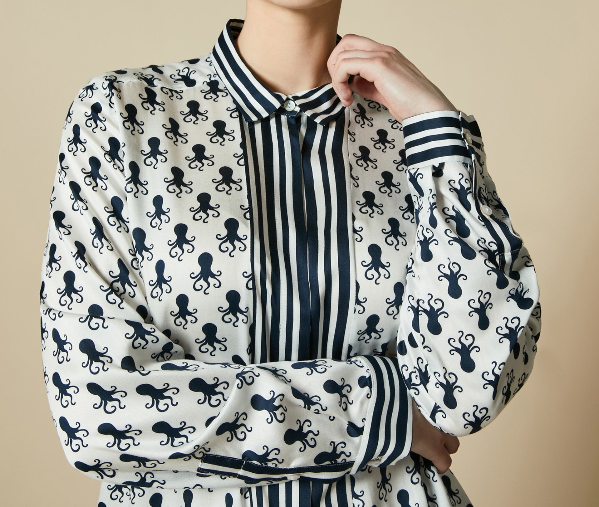 CAMICIA IN RASO FARE 80 MARINA RINALDI 