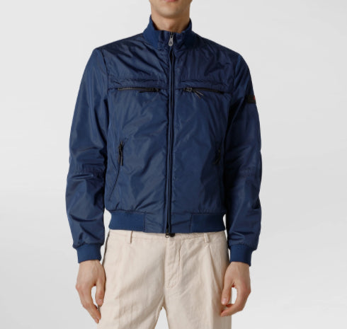 giubbino biker blu PEU3576 01181568 254 PeUTEREY 