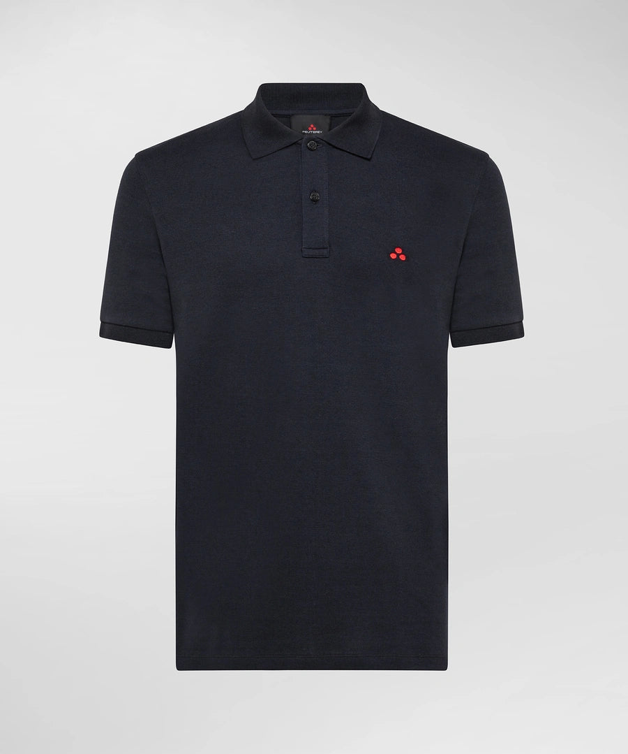 polo in cotone con logo PEU3940 99012084 215 PeUTEREY 