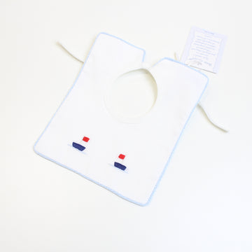 BAVETTA NEONATO CON RICAMI in cotone BILLY BAVETTA UNI PICCOLA GIUGGIOLA 