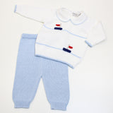 PICCOLA GIUGGIOLA COMPLETINO BILLY NEONATO in cotone Bianco