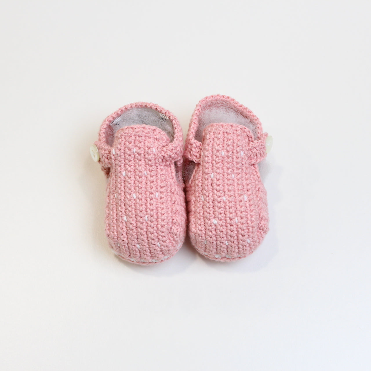 SCARPINA in cotone NEONATO TEDDY TEDDY SCARPINE PINK/AVORIO PICCOLA GIUGGIOLA 