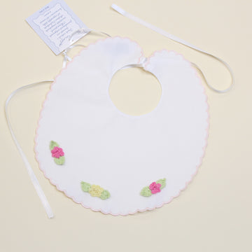 BAVETTA NEONATO CON RICAMI in cotone ZARA BAVETTA UNI PICCOLA GIUGGIOLA 