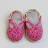 PICCOLA GIUGGIOLA SCARPINA in cotone NEONATO ZARA Fucsia