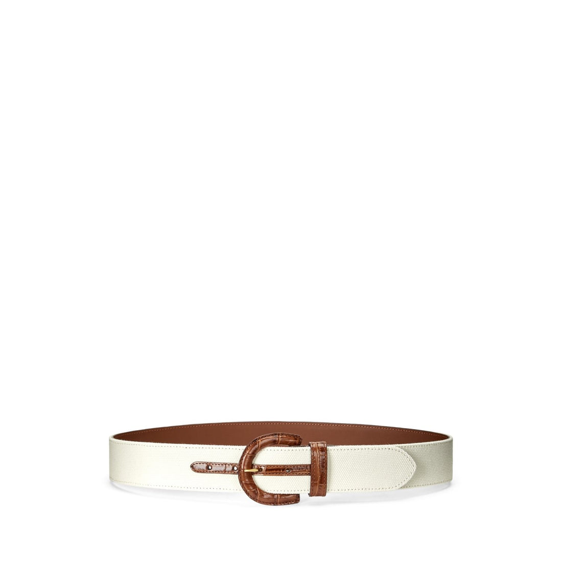 CINTURA IN TELA E PELLE 412-860695 001 LAUREN RALPH LAUREN 