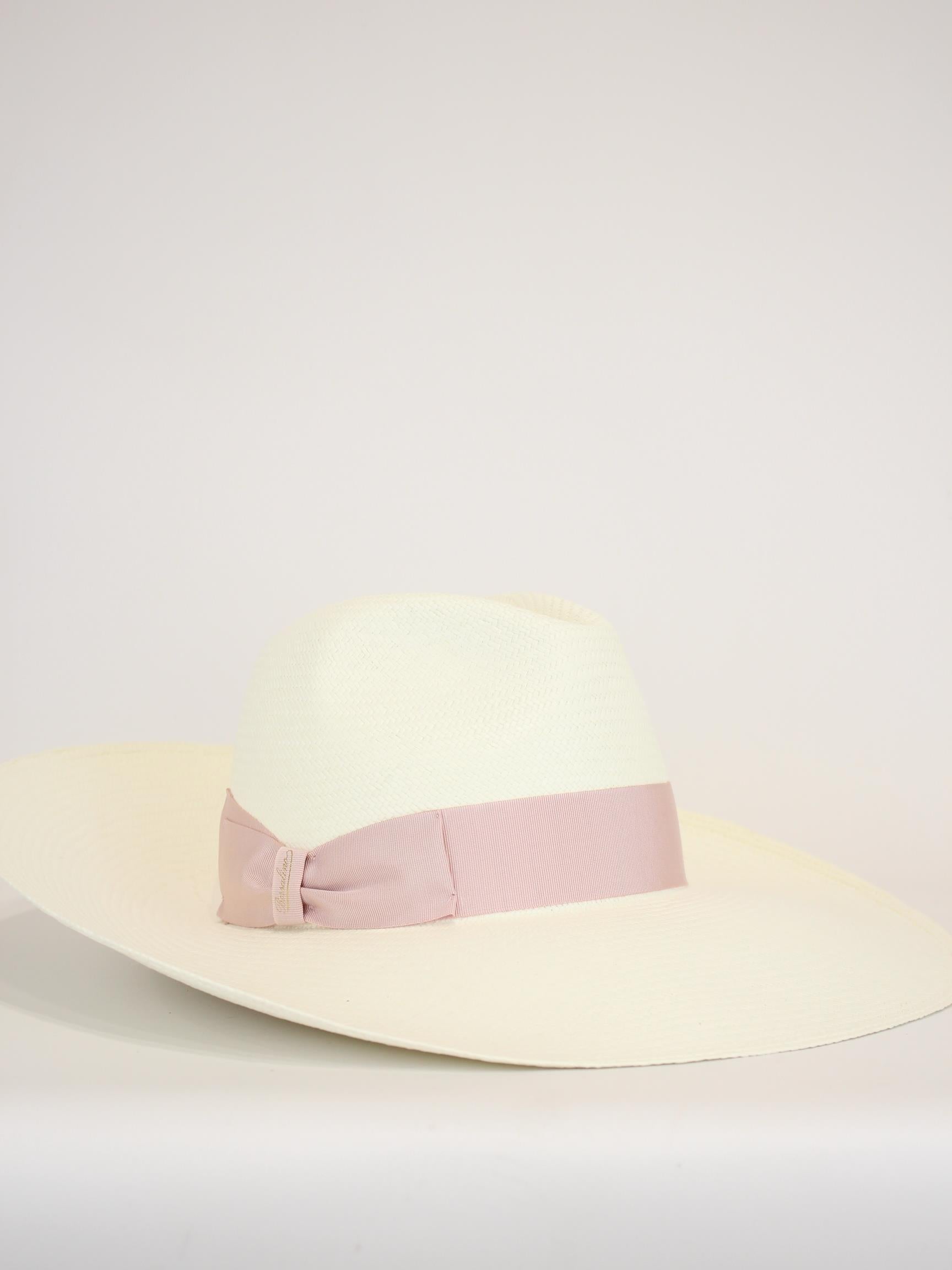panama con nastro in contrasto 232171 0041 BORSALINO 