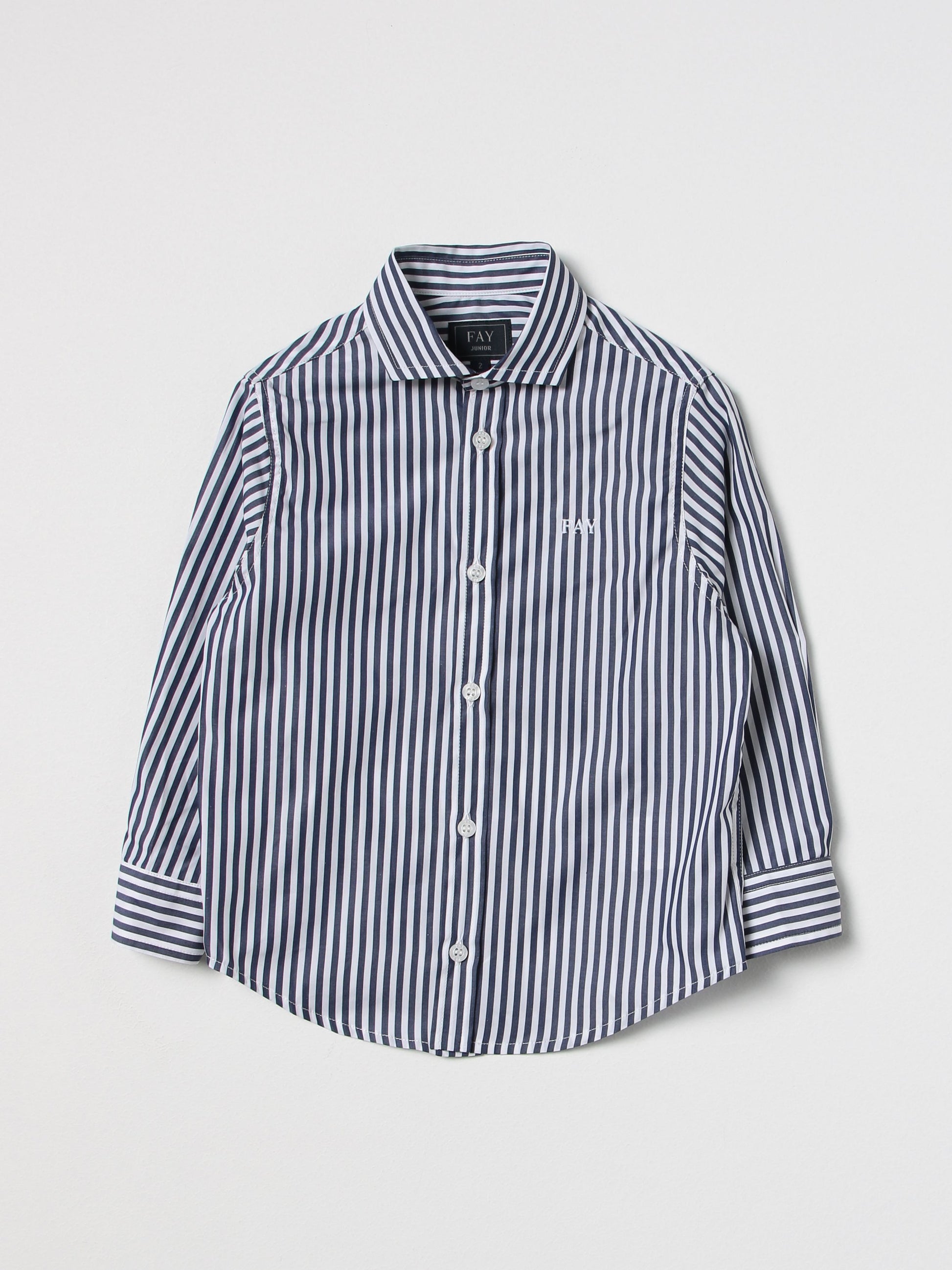 camicia a righe sottili FS5P00 P0269 100BL FAY 