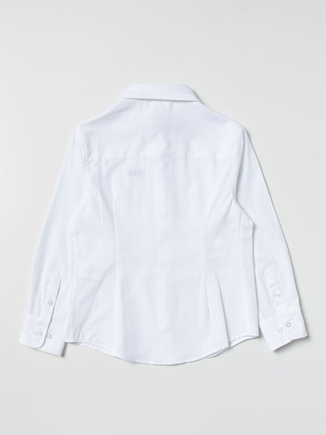 camicia con logo ricamato in contrasto FS5P80 Z0076 100 FAY 