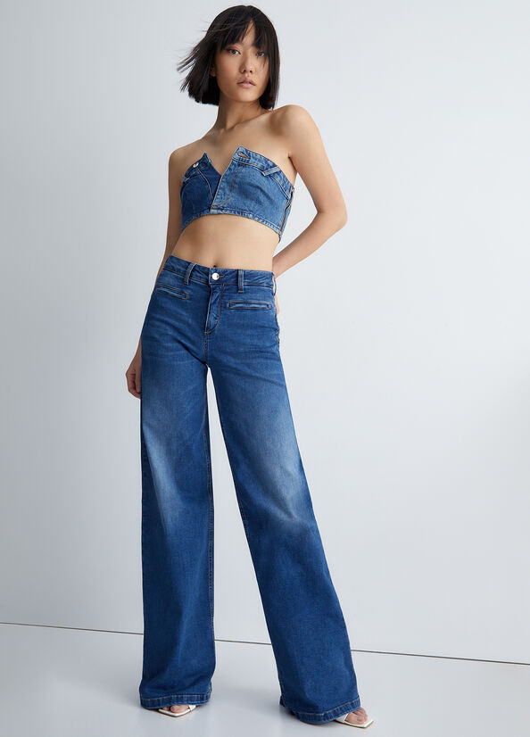 jeans flare ampio UA3239DS004 78263 liU JO 