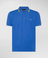 PeUTEREY Polo con logo in contrasto multicolor Blu