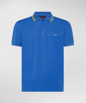 Polo con logo in contrasto multicolor PEU4699 99012184 171 PeUTEREY 