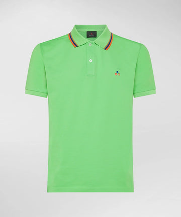 Polo con logo in contrasto multicolor PEU4699 99012184 681 PeUTEREY 
