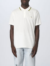 PeUTEREY Polo con logo in contrasto multicolor Bianco