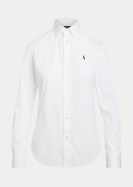camicia in cotone con logo 211-891376 001 LAUREN RALPH LAUREN 
