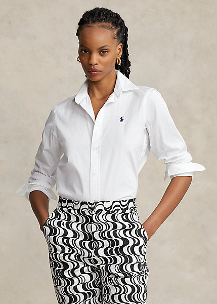 camicia in cotone con logo 211-891376 001 LAUREN RALPH LAUREN 
