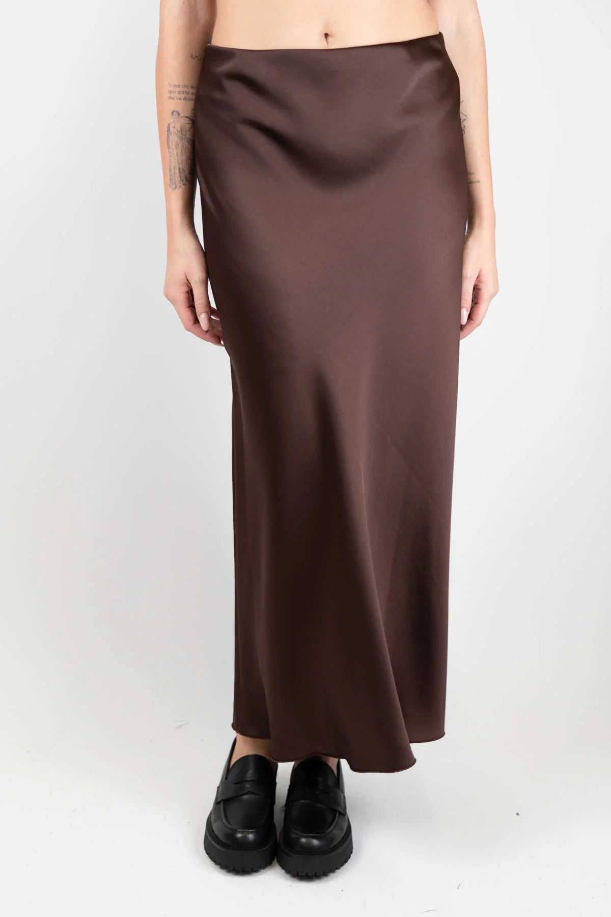 gonna lunga effetto satin