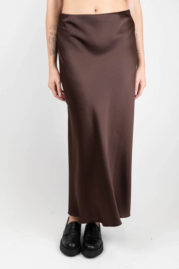 gonna lunga effetto satin