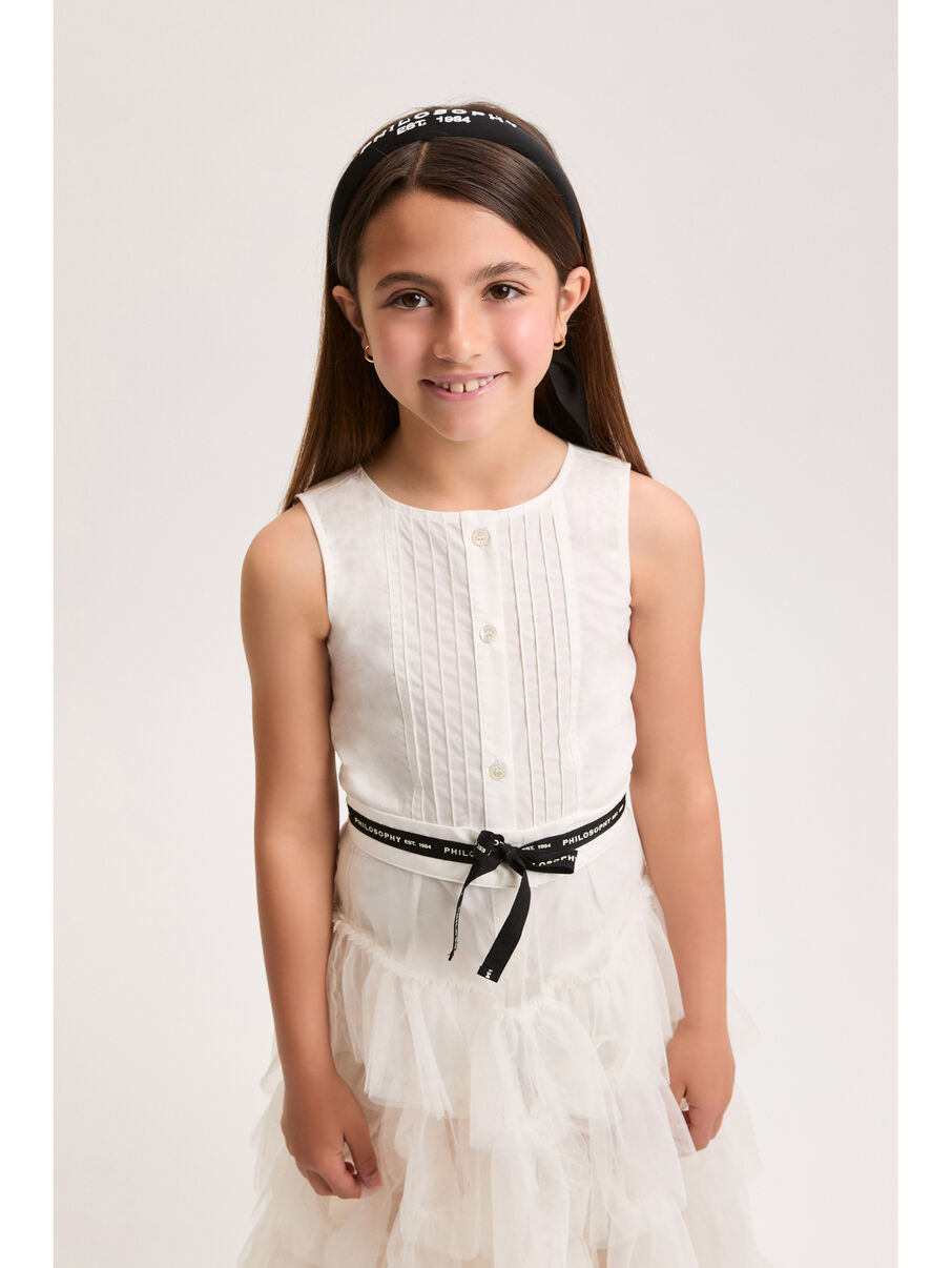abito elegante con gonna tulle