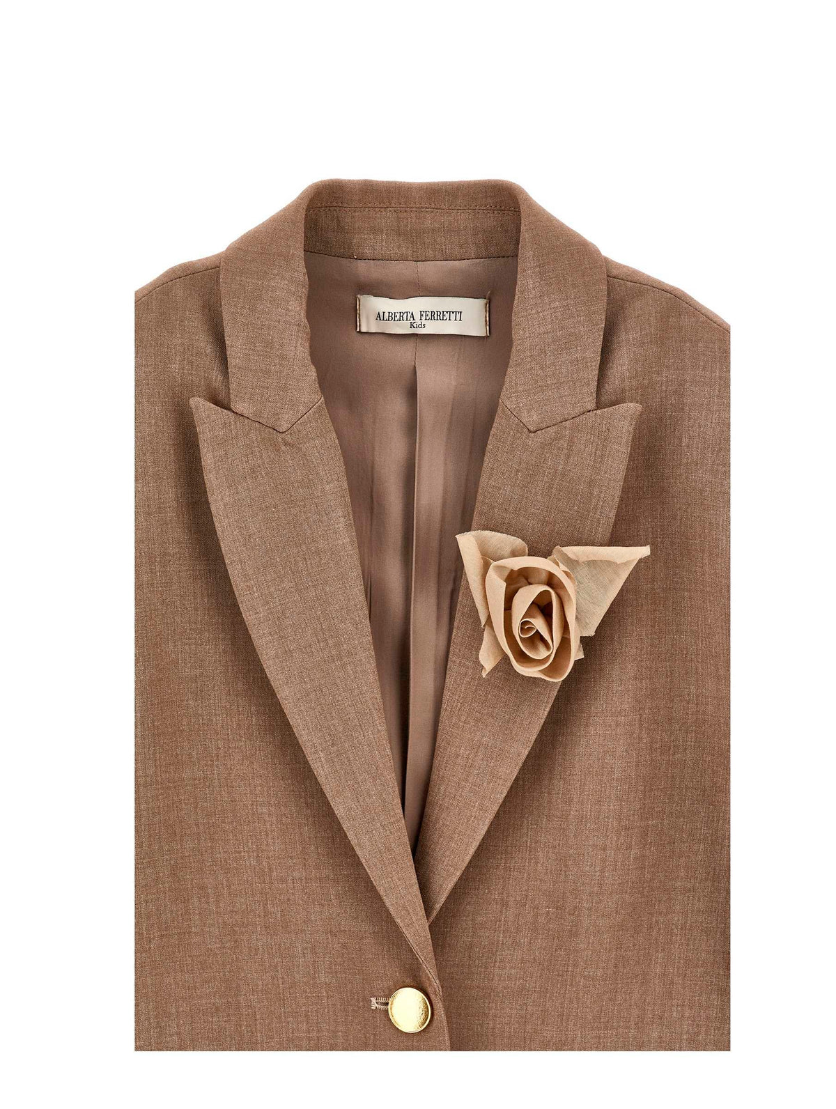 blazer con applicazione fiore R1H100 8366 0012 ALBERTA FERRETTI KIDS 
