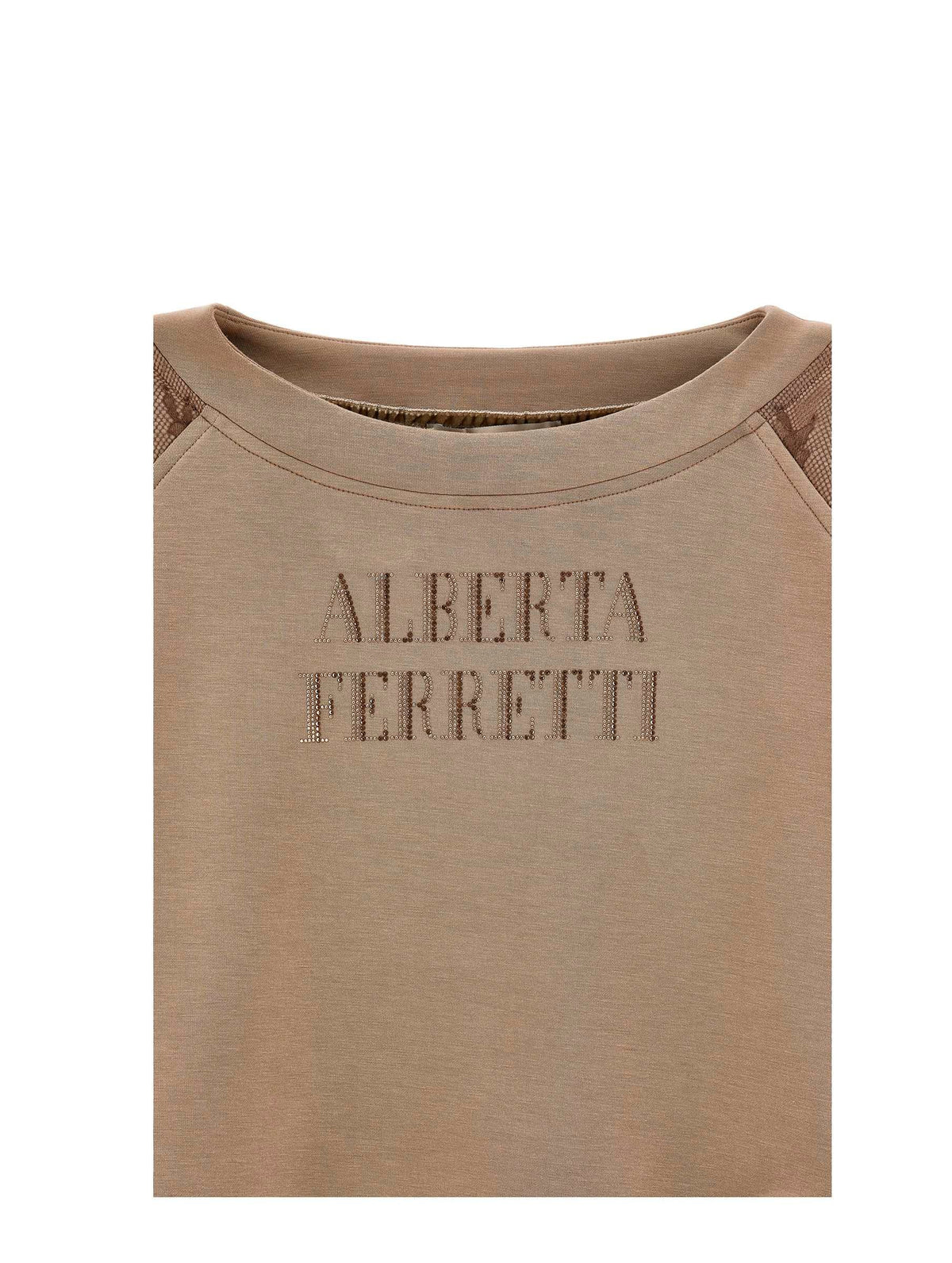 felpa girocollo con logo R1H600 8209 0012 ALBERTA FERRETTI KIDS 