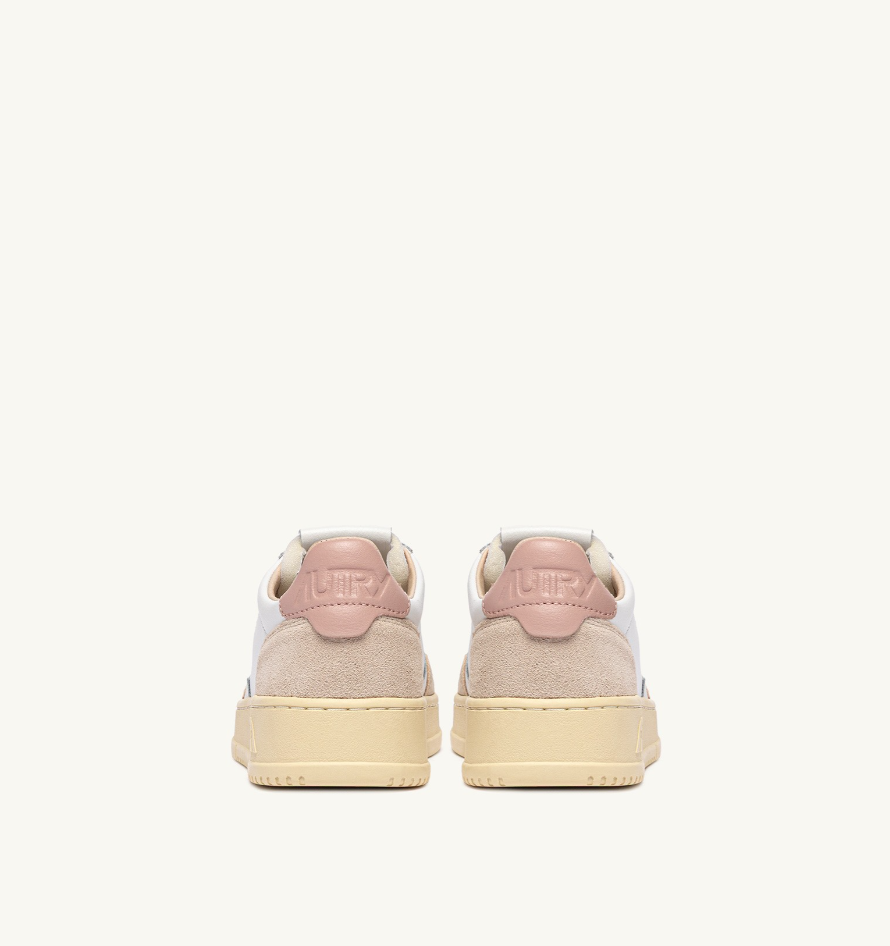 sneakers medalist low in pelle AULWLS37 WHITE/POWDER AUTRY 